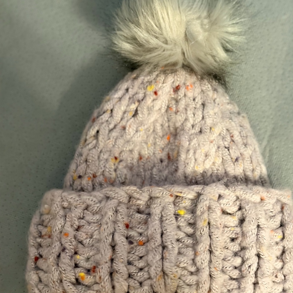 American Eagle Outfitters Speckled Knit Beanie with Pom-Pom